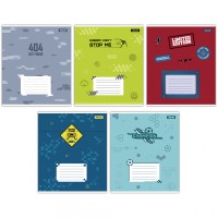 Зошити учнівські 12 аркушів лінія 1B Game zone, 25 шт. в упаковці