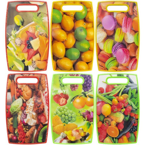 Дошка обробна Фрукти 37×23×1 см мікс X3-83