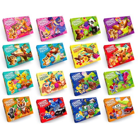 Пазли великі деталі Danko Toys, 30 елементів, Mx30-07 (В асортименті)