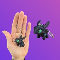 3D Іграшка Фурія, 6 см, брелок (Беззубік), Як приборкати дракона