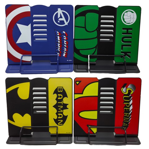 Підставка для книг металева Супергерой, MQ-1028 (В асортименті)