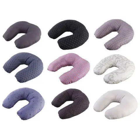 Подушка для подорожей Travel мікрофібра силіконізоване волокно 200 г кольорова 3010123