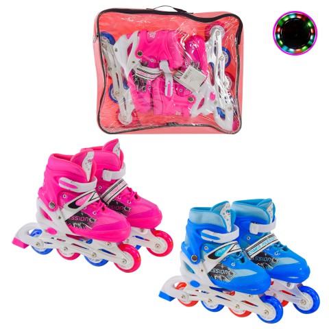 Ролики, розмір S (31-34), металева рама, PU колеса, 1 колесо зі світлом (В асортименті)