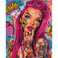 Набір для розпису по номерах Кольоровий сплеск, Ideyka, 40x50 см, КНО8461