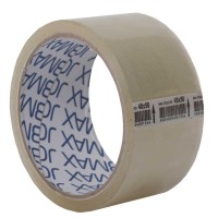 Стрічка клейка пакувальна, JOBMAX, 48 мм х 50 ярдів х 40 мкм, прозора