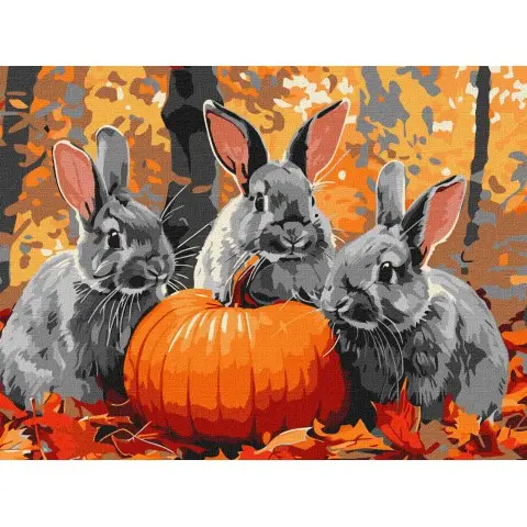 Картина за номерами Кролячі пригоди Ideyka 30×40 см КНО6636