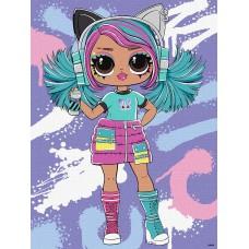 Картина за номерами для дітей "Tweens LOL Skate Dance Emma Emo" Ideyka 30х40 см КНО1212