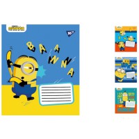Зошити учнівські 12 аркушів лінія. YES Minions2, 25 шт. в упаковці