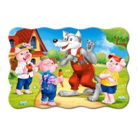 Пазли Castorland Троє поросят, 20 елементів, 59x40 см, C-02399