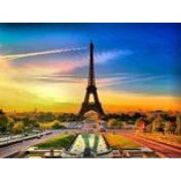 Алмазна мозаїка Ейфелева вежа 30×40 см 62200