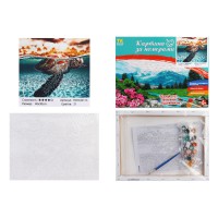 Набір для розпису по номерах Черепаха, TK Group, 30x40 см, 30113