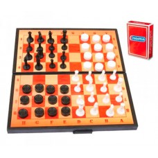 Шахи 3 в 1 (шашки+нарди-шахи+картки) максимус 5240