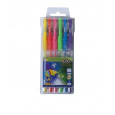 Набір з 6-ти гелевих ручок neon, 6 кольорів