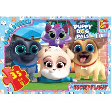 Пазли тм "g-toys" із серії "веселі мопси" (puppy dog pals), 35 ел. (MD403)