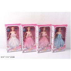Лялька типу барбі, мікс 4 види, в ошатному сукні коробка 32, 5*17*4, 5см