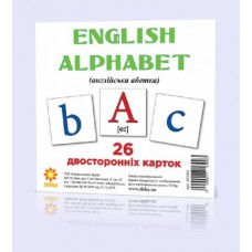 Картки міні англійська азбука (110х110 мм)(54)