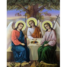 Набір для творчості алмазна картина свята трійця strateg розміром 30х40 см кв (heg86046)