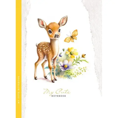 Блокнот, 55 г, 143x200 мм, 48 аркушів, інтегральна палітурка, матова ламінація, дизайн 23098