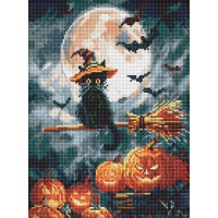 Алмазна мозаїка на підрамнику Маленький чаклун Ideyka 30×40 см AMO20005