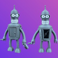 3D Іграшка Робот Бендер (з м/ф Футурама), 15 см, рухливий