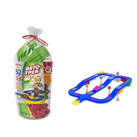 Конструктор Юніка Автотрек, 52 деталі