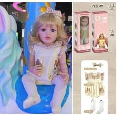 Лялька реборн "Chimi Doll" - 56 см, із щільної гуми, волосся-високотемпературна перука, в кор./12/