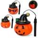 Лiхтарик гарбуз, 18-15-15см, світло, Хелловін / Halloween, ручка на шнурі, 3 види, на бат(табл), у п/е /48/