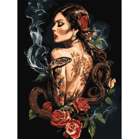 Картина за номерами Трояндова ворожка Ideyka 30×40 см КНО8608