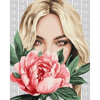 Картина за номерами Барвиста поезія Півонія Ideyka 40×50 см КНО8599