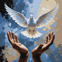 Набір для розпису по номерах Руки добра, Ideyka, 40x40 см, КНО6713