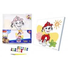 Картина за номерами для дітей Qbee "Щенячий патруль: Маршал" 30х30 см QB913-013