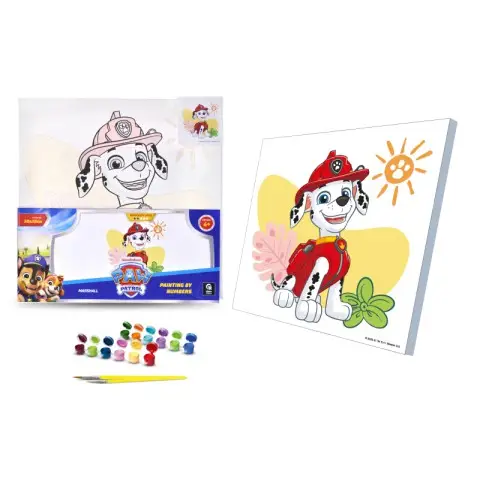 Картина за номерами Qbee Щенячий патруль Маршал 30×30 см QB913-013