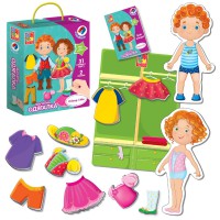 Магнітна одягалка Олівер і Мія (українською)