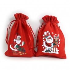 Мешок новогодн. "Подарки" 18*25см, //