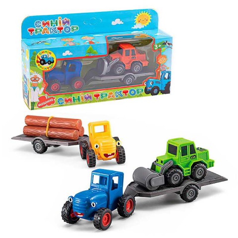 Трактор Синій Трактор з причепом, герой, екскаватор, інерція