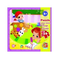 Пазли G-Toys Дитячий майданчик, 16 елементів, LX06