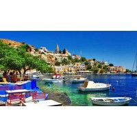 Алмазна мозаїка на підрамнику Блакитна гавань 40×50 см 71232_BGLE