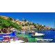 Алмазна мозаїка на підрамнику Блакитна гавань 40×50 см 71232_BGLE