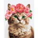 Набір для розпису по номерах Витончена кішечка, 40x50 см, КНО6508
