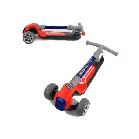 Самокат триколісний Best Scooter, червоний, RS-9119