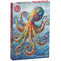 Пазли CherryPazzi Різнокольоровий восьминіг, 500 елементів, 34.5x50 см, 20234