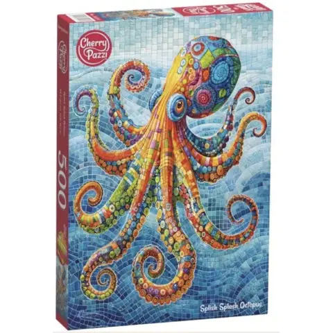 Пазли CherryPazzi Різнокольоровий восьминіг, 500 елементів, 34.5x50 см, 20234