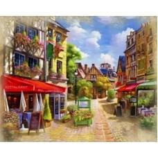 Алмазна мозаїка на підрамнику "Старовинні вулиці" Josef Otten 40х50см, у картонній упаковці, 70903_BGLE