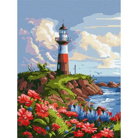 Набір для розпису по номерах Мальовничий край, 30x40 см