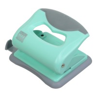 Діркопробивач пластиковий PASTEL, до 20 аркушів, м’ятний