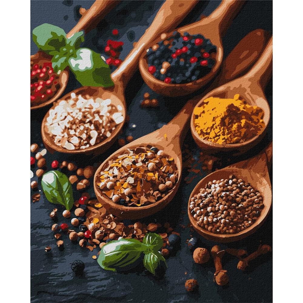 Набір для розпису по номерах "Аромат спецій" 40х50см КНО5688