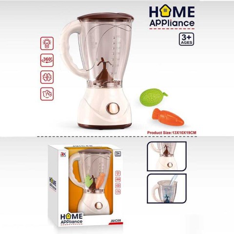 Блендер дитячий, 13x10x19 см, обертовий механізм, підсвічування, муляжі продуктів