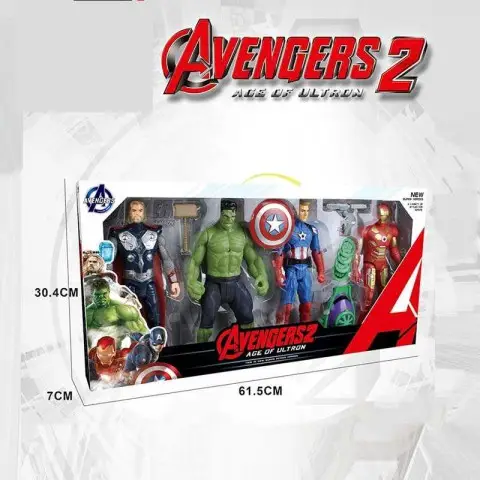 Набір героїв 4 фігурки підсвічування рухомі кінцівки запускач диски 1888