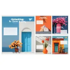 Тетради ученические 96 листов клетка Yes Charm of Colors, 5 шт. в упаковке