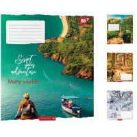 Зошити учнівські 96 аркушів лінія. YES Many worlds! 5 шт. в упаковці